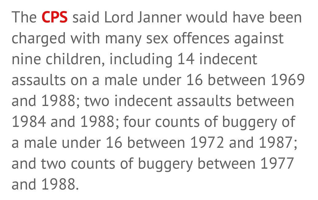 Michael Jackson also features in Epstein's little black book. Almost certainly a paedophile, he was welcomed with open arms to Westminster by Greville Janner, who should have stood trial for buggery, and Paul Boateng of Angel Rd. fame.  https://www.scotsman.com/news/celebrity/the-case-of-michael-jackson-and-the-palace-of-westminster-1-608529/amp#click=https://t.co/jD354Ff9X0