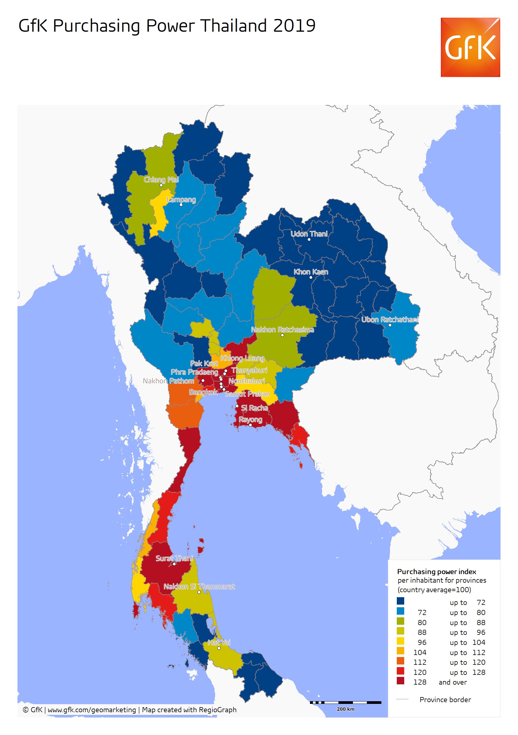 Gfk En Twitter Mapmonday Where Is Per Capita Purchasing Power Highest In Thailand Among The Nation S 77 Provinces The Top Spots Go To Bangkok Nakhon Ratchasima And Chiang Mai Check Out Our