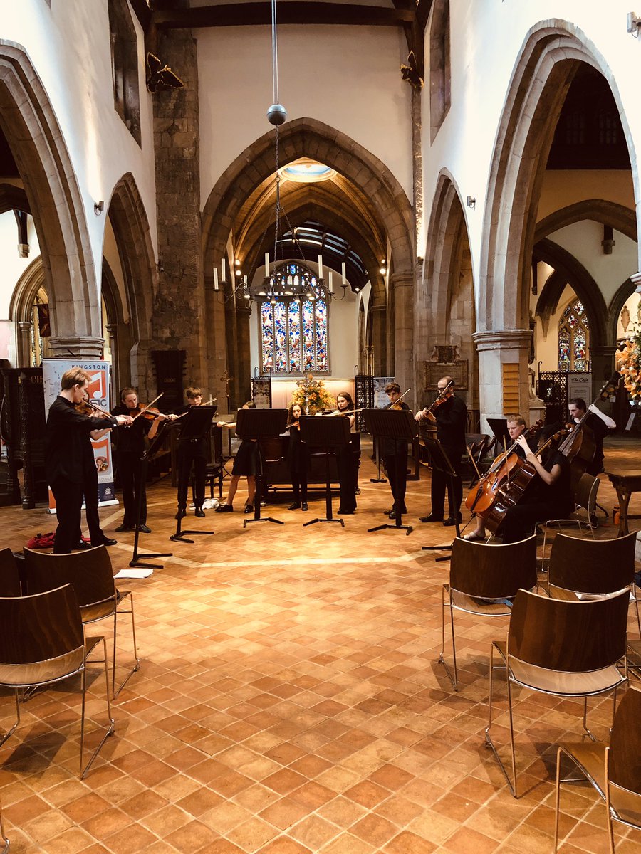 Kingston_Music's tweet photo. Rehearsals underway and sounding fantastic! Come down to @HeritageASK for 7pm for some wonderful performances from our very talented string players! #stringsinfonia #musiceducation #summerconcert https://t.co/1aIrJuzUKA