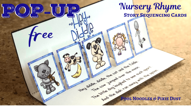 Hey Diddle Diddle Pop-Up Sequencing Card poolnoodlesandpixiedust.com/hey-diddle-did…