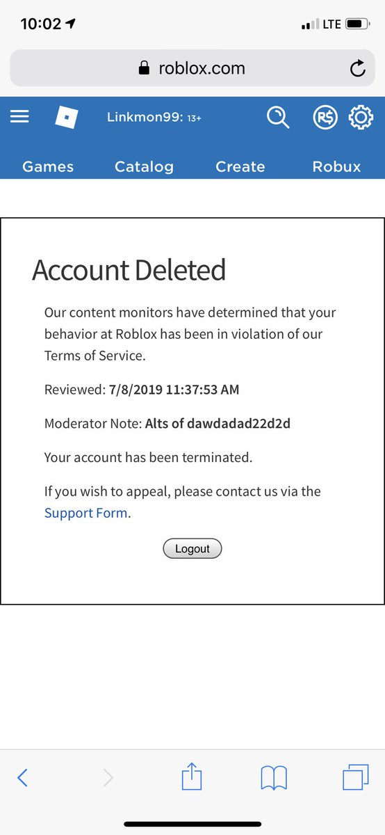 Alt account banned? : r/robloxjailbreak