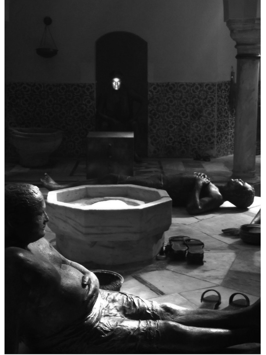 Enigma3304's tweet photo. in Akko, Israel on a photography shoot of the ancient, Turkish bath house. Who is that guy in the back, &amp; why is his face illuminated? The film was showing to the left of this photo as I took the shot. The light from the film cast holographic-Light onto that figure in the back. https://t.co/i2yyNblc1o