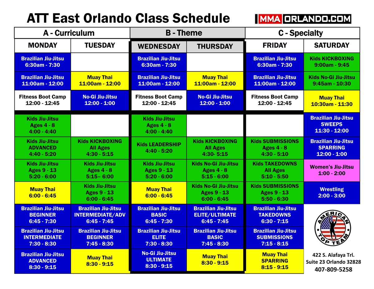 New schedule starts today!