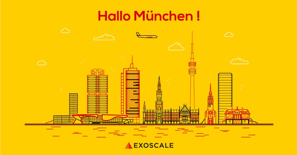 Exoscale's tweet photo. Hallo München! 🇩🇪 We have just opened a new @Exoscale zone in Germany! 🎊 https://t.co/j8pniGSFgJ https://t.co/4DUkW8A70R