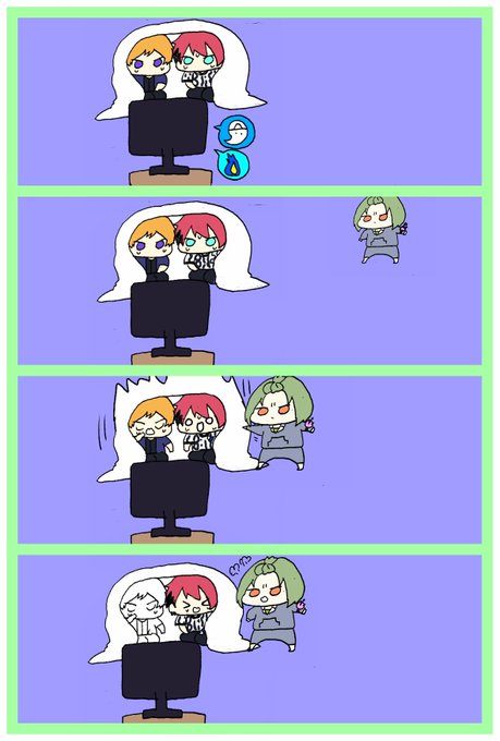 ホラー番組観賞中? 
