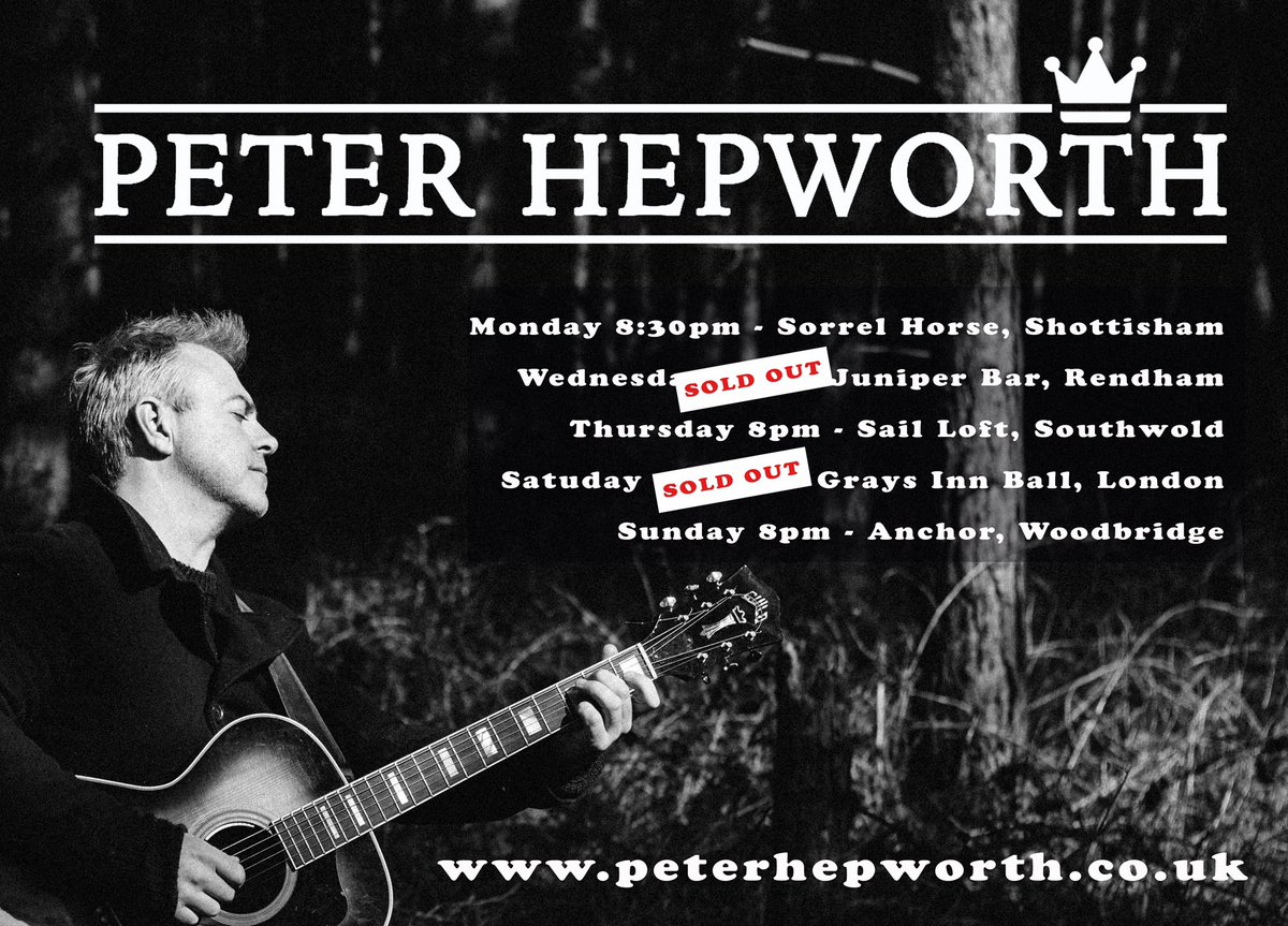 This weeks gig listing xxxx
