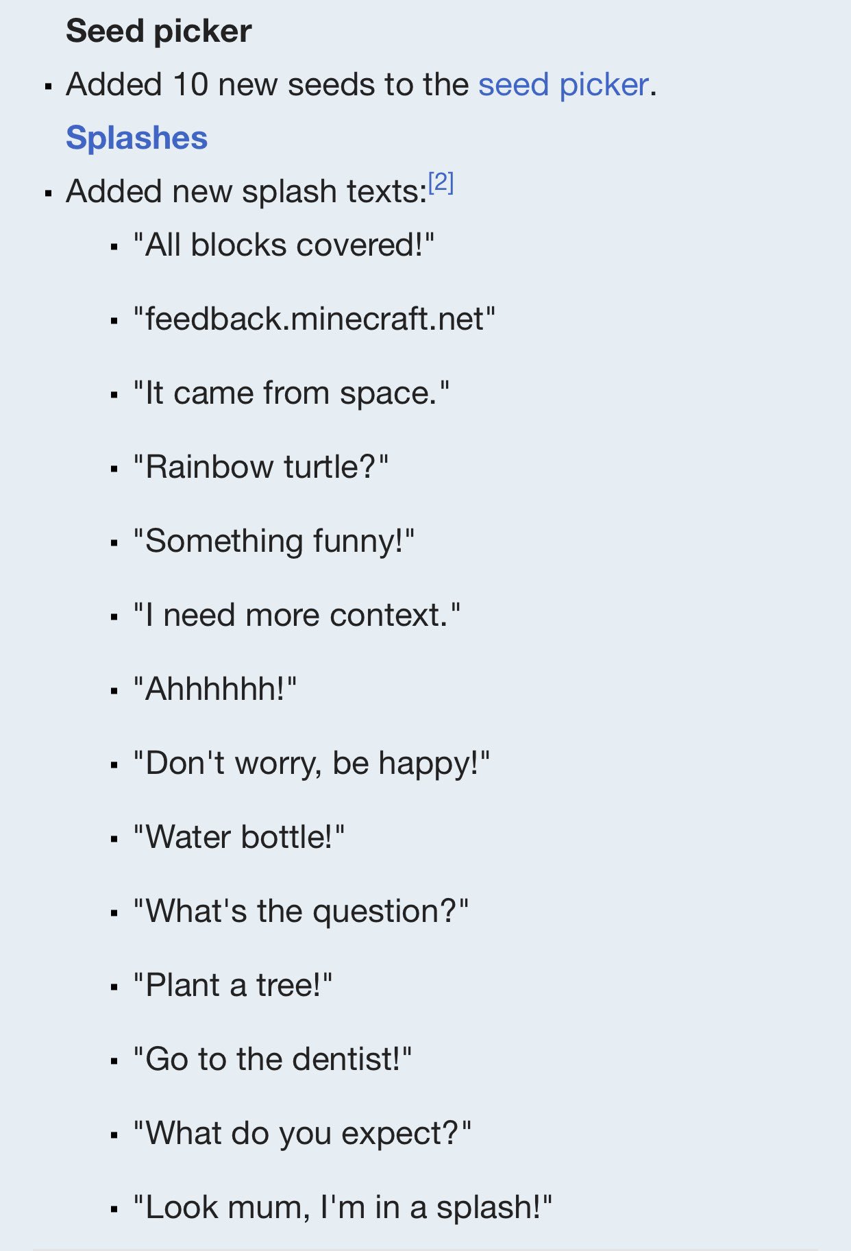 Minecraft News There Are A Number Of Different Things In Mcpe Minecraft 1 12 Including More Seed Pickers New Splash Text Updated Sounds And Textures More T Co 4s4q1lyk2z Twitter