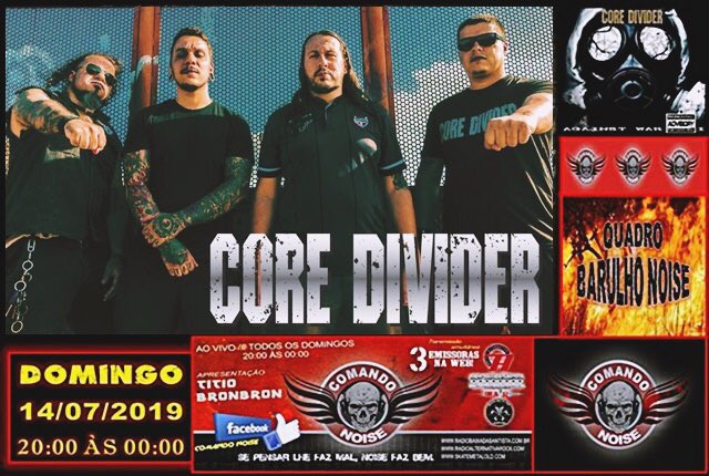 CoreDivider's tweet photo. Salve galera,

No dia 14/07(Domingo ) á partir das 20:00, vai rolar o nosso som no programa Comando Noise.

Para ouvir o programa Comando Noise apresentado pelo locutor Titio Bron Bron acesse o link abaixo:

https://t.co/9b5aPmRf06 https://t.co/rD7VzHr6qN
