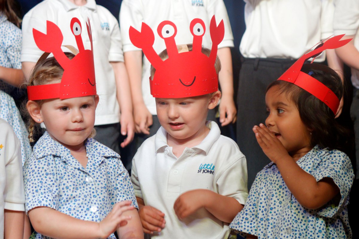 SJCJuniorSchool's tweet photo. Our Nursery children singing a selection of 'under the sea' themed songs at our Nursery &amp; Pre-Prep Summer Celebration! #studentsthrive #LittleStJohns https://t.co/jEfd6rN6Me