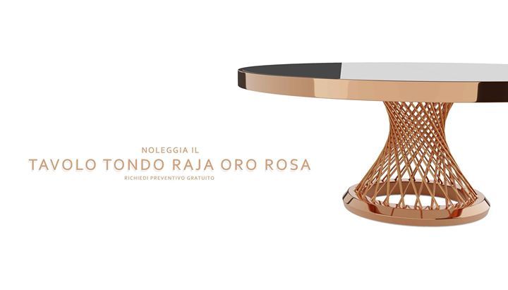 🌟🌟Tavolo tondo Raja Oro Rosa🌟🌟
Chiedi un preventivo totalmente gratuito cliccando qui:
ift.tt/2RZYz5i