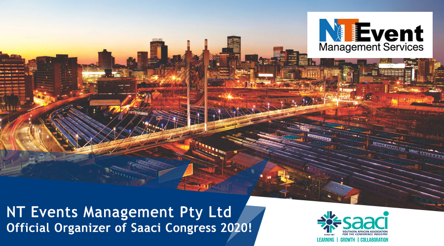 SAACIofficial's tweet photo. We would like to congratulate NT Events Management Pty Ltd as they have been successful in their bid as the official organizer appointed for the 2020 SAACI Congress in Johannesburg taking place 26 - 28 July 2020. We are looking forward to another successful congress in 2020. https://t.co/JCkQ6zXA8E
