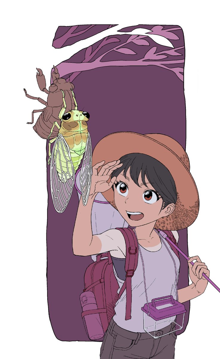 お題 セミ 自分は 今年まだ 鳴いているのを聞いてません セミ イラスト 有本 亘 お仕事受け付け中のイラスト