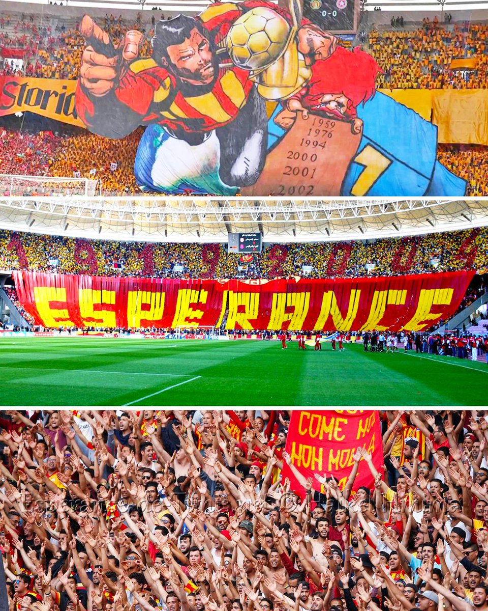 ebultras1920's tweet photo. "#REDANDYELLOWTEAMOFTHEWEEK"
Episode 2: "Espérance Sportive de Tunis" based in Tunis, Tunisia, founded on January 15, 1919. It has won 29 Tunisian League titles and 3 CAF Champions League titles.
#EsperanceTunis
#EastBengalFC #EastBengalUltras
#tarajidawla https://t.co/34HyjG0ofc