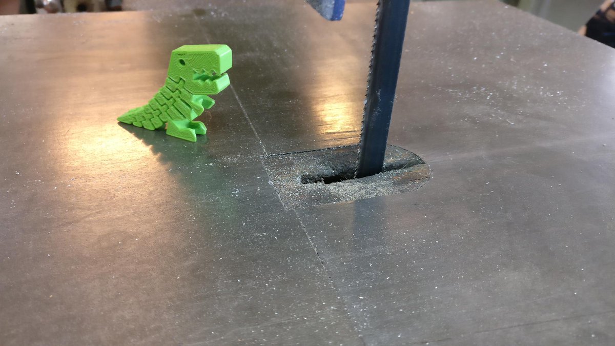 HSNOTTS's tweet photo. Sorry for the late update! So our stop this morning was home in Nottinghack, we needed to repair the motorbike, in Hackspace fashion a cable tie did the job! Flex-i Rex-i was chilling in the space, I don't believe it's idea of a PET is correct.... #roadtrip #Hackosaurus #rawwr https://t.co/LA5W1vX3jk