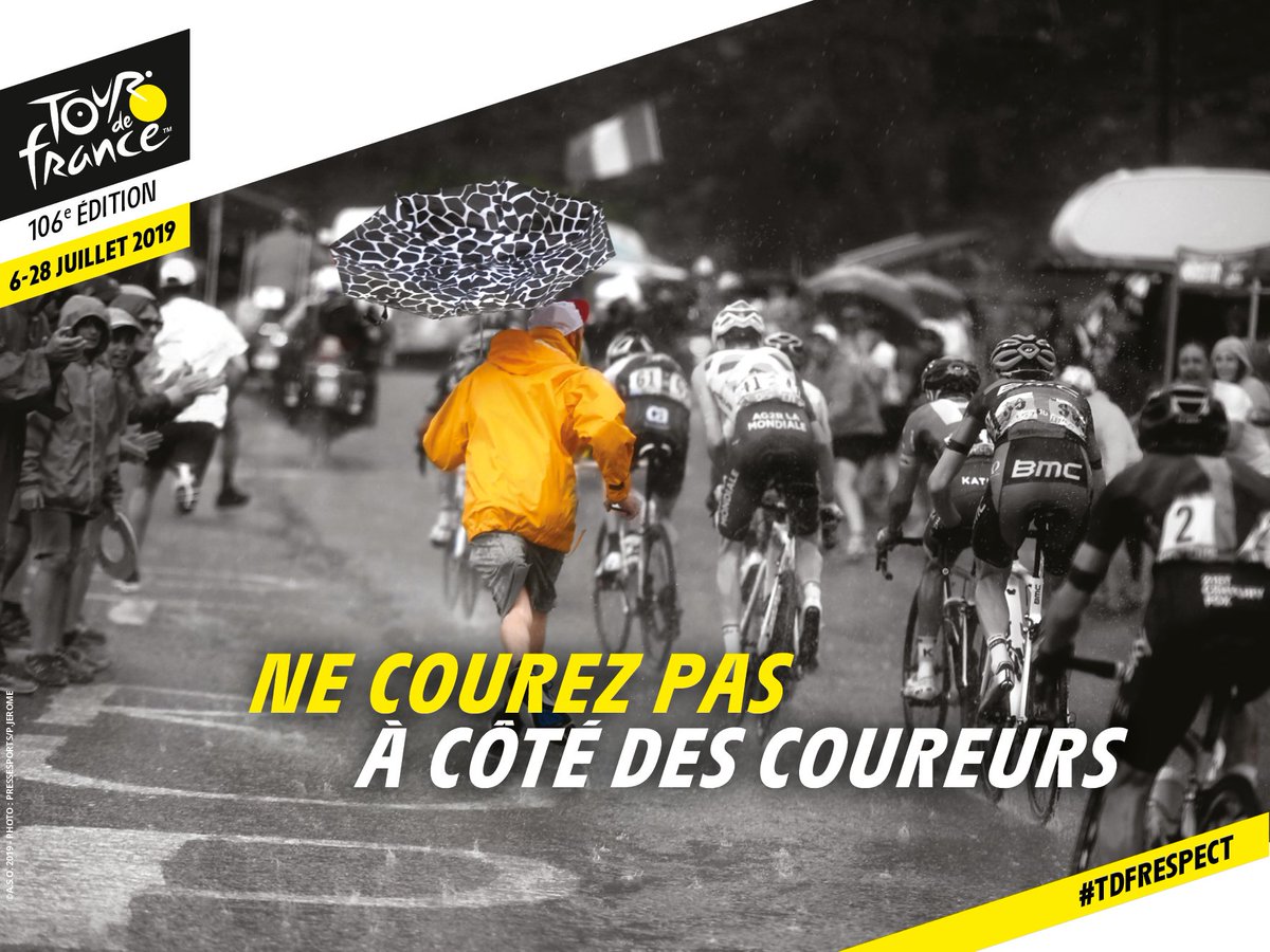 toutelalsace's tweet photo. J-2 avant le passage du @LeTour en #Alsace ! ⚠️Quelques consignes de sécurité s'imposent : 
➡️Ne laissez pas vos enfants sans surveillance 👶👧
➡️Ne laissez pas vos animaux en liberté 🐕
➡️Ne courez pas à côté des coureurs ⛔️🏃‍♂️

#TDF2019 #dnainfos #TDFRESPECT https://t.co/rhHOXf2aB4