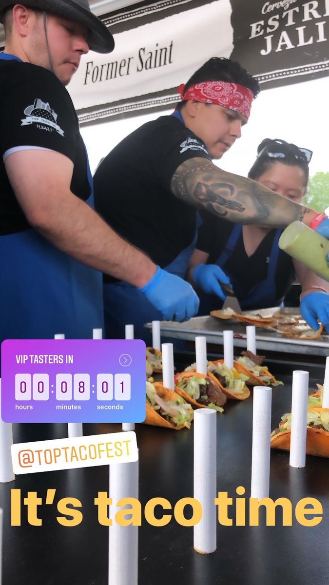 FormerStDenver's tweet image. Anyone attend #TopTacoFest? Our Former Saint chefs had a great time last week! Let us know how you liked our tacos! #tacos #FormerSaintDenver #HyattRegencyDenver @toptacofest