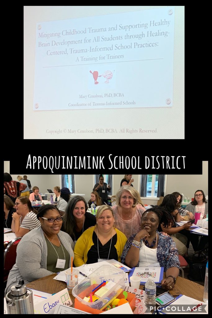 TCalhoun115's tweet photo. “Our Ss spend about 15,000 hours in a classroom from K-HS!” It is imperative that we remember “we are the medicine”when we talk about supporting Ss with trauma. “Safe, stable, nurturing school-based relationships &amp; ennvironments are essential!”#TraumaInformedDe #AppoSchools https://t.co/ijwdrpZLJY