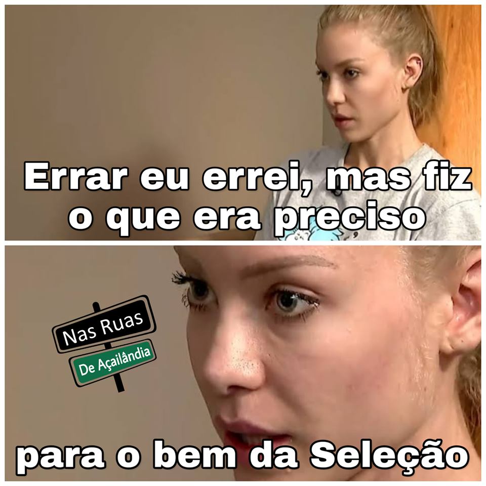 Ela poderia levantar a taça KKKKKKK