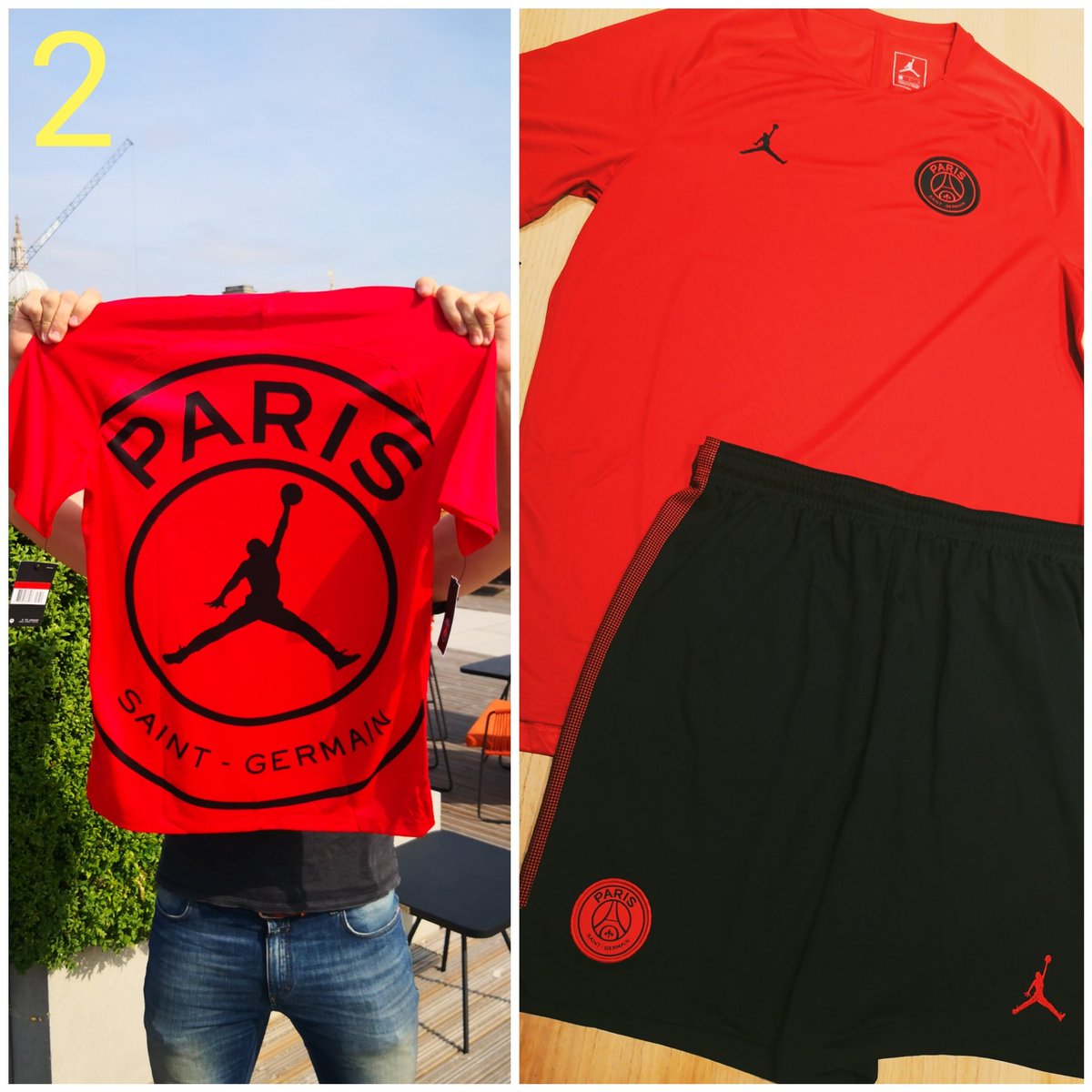 SuperCazarre's tweet image. Voilà mon #SUPERconcours

1- Maillot PSG 2019/20 (L)
2- Kit PSGxJordan (L)
3- Survêt complet PSG (M)
4- Maillot Équipe de France (L) +  bonus maison

Pour participer:
➡️ RT + follow
➡️ Commente selon ton ordre de préférence (ex: 1423..)

QUATRE vainqueurs parmi les RT ce Vendredi