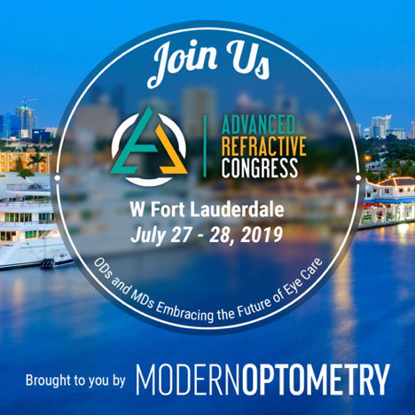 Time is running out! Register today for the 2019 Advanced Refractive Congress! July 27-28 at the W Fort Lauderdale: hubs.ly/H0gR3jP0