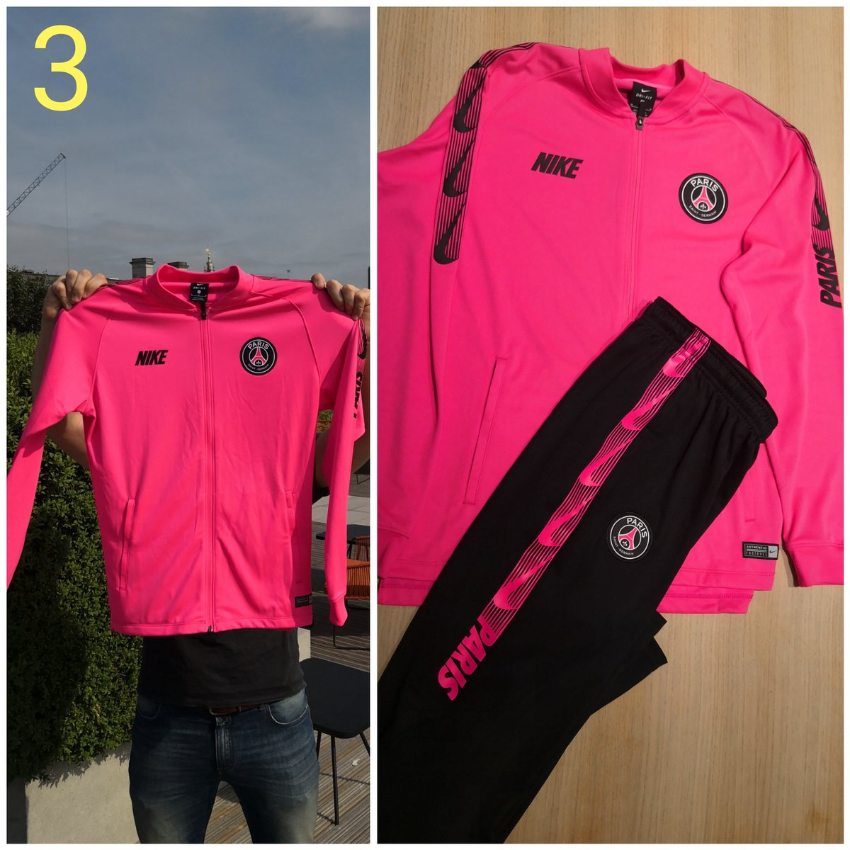 SuperCazarre's tweet image. Voilà mon #SUPERconcours

1- Maillot PSG 2019/20 (L)
2- Kit PSGxJordan (L)
3- Survêt complet PSG (M)
4- Maillot Équipe de France (L) +  bonus maison

Pour participer:
➡️ RT + follow
➡️ Commente selon ton ordre de préférence (ex: 1423..)

QUATRE vainqueurs parmi les RT ce Vendredi