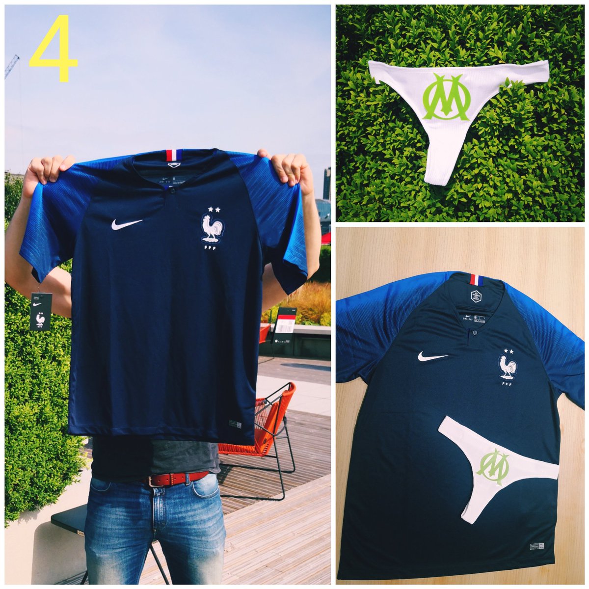 SuperCazarre's tweet image. Voilà mon #SUPERconcours

1- Maillot PSG 2019/20 (L)
2- Kit PSGxJordan (L)
3- Survêt complet PSG (M)
4- Maillot Équipe de France (L) +  bonus maison

Pour participer:
➡️ RT + follow
➡️ Commente selon ton ordre de préférence (ex: 1423..)

QUATRE vainqueurs parmi les RT ce Vendredi