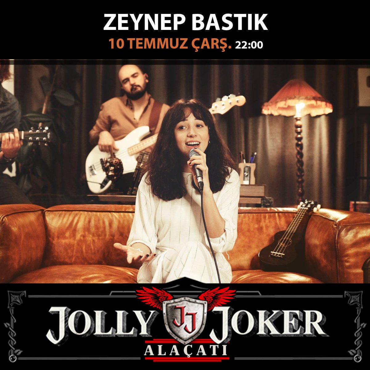 10 Temmuz Çarşamba <a href="/zeynepbastk/">Zeynep Bastık</a> <a href="/JJAlacati/">Jolly Joker Alaçatı</a> sahnesinde. Kapı açılışı 22:00 Bilgi için: +90 541 354 76 76 &amp; +90 543 354 76 76