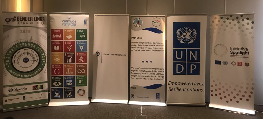 Sustainable Development goals 
#SDG5Genderequality
#SDG10Reducedinequalities
#SDG17Partnersforthegoals
#UNDPMOZAMBIQUE
#UPRMECHANISM
#EmbassyofNorwayMozambique
#SpotlightInitiativeEU
#GenderLinksMozambique
#CSOs