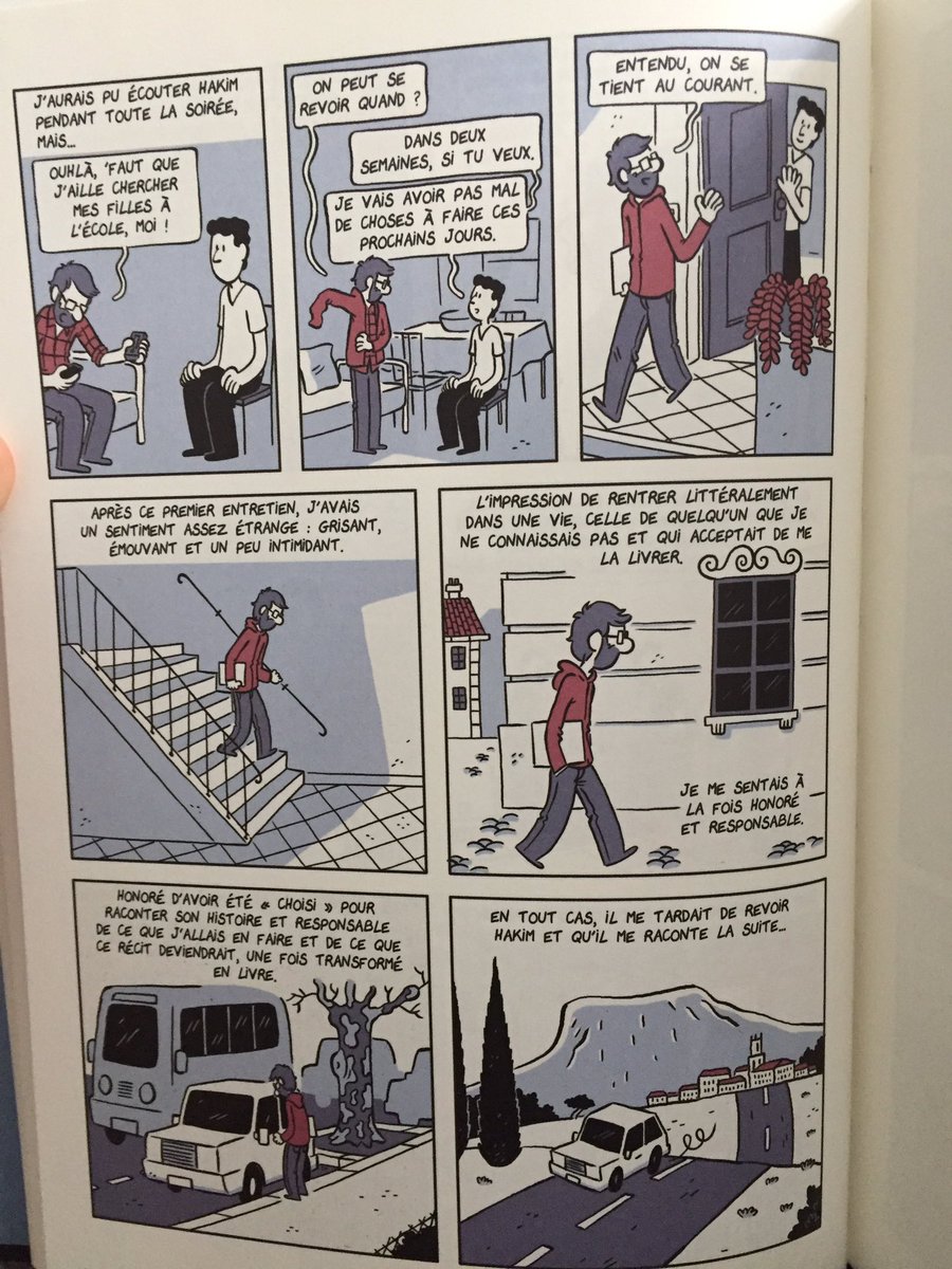 CaroPsy20's tweet photo. Fabien Toulmé, dans « L’odyssée d’Hakim » tome 1, entrevoit la responsabilité quand une personne raconte sa vie à une autre 😉 https://t.co/wFz1Dpdq3f