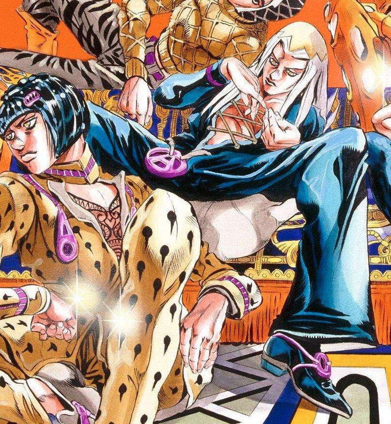 abbacchio’s manspreading is honestly threatening at this point