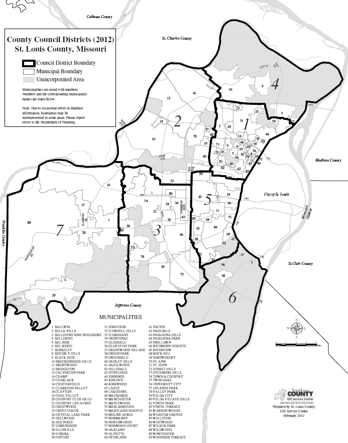 St Louis District Map Stlco Election Board On Twitter: "It's Official! There Will Be 3 Candidates  On The Ballot For The Open County Council Seat In District 1  (@No1Councilwoman's Former Seat): Sara Davoli - Republican Rita