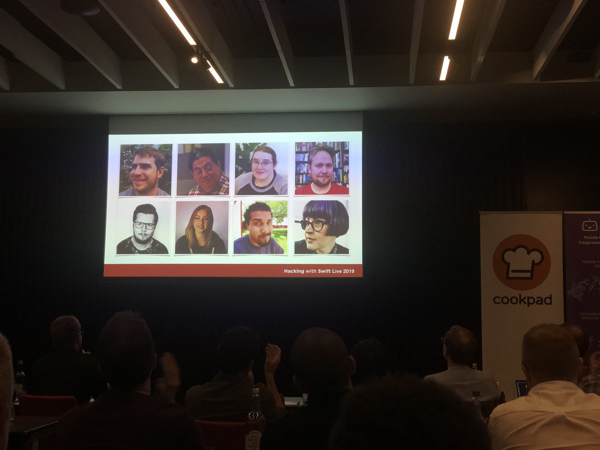 digimarktech's tweet image. The amazing speakers of #HackingWithSwiftLive