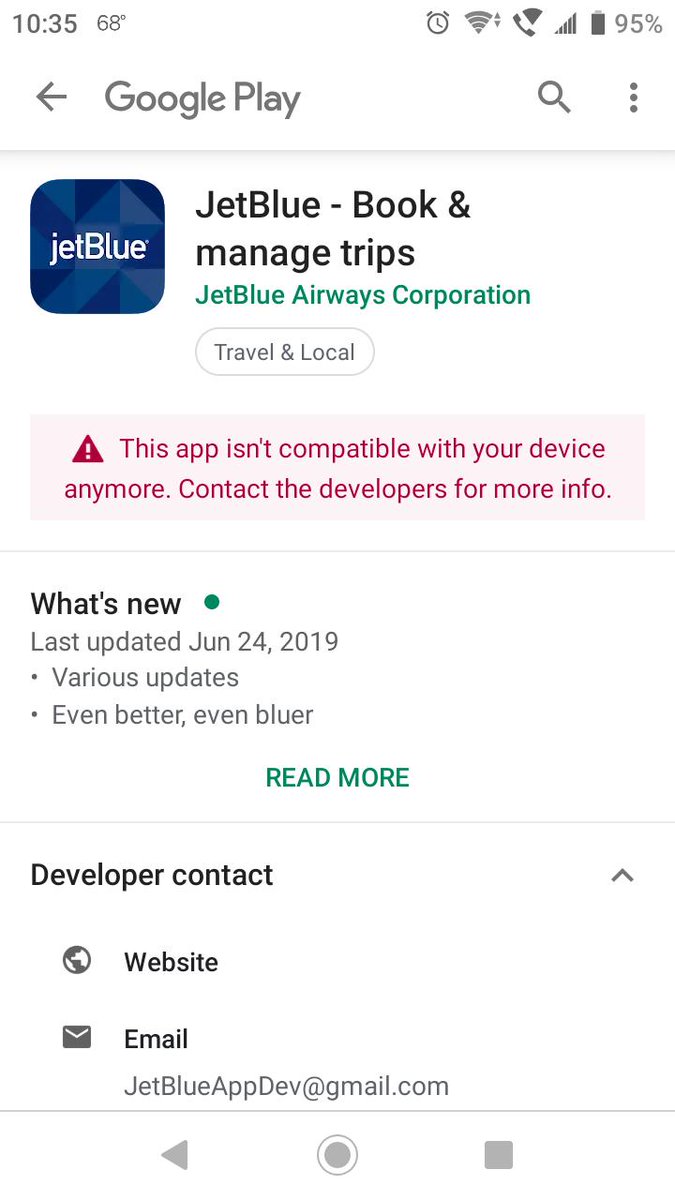 SometimesITweet's tweet photo. @JetBlue Yes, see the attached screenshot https://t.co/xNsrSEi6DO