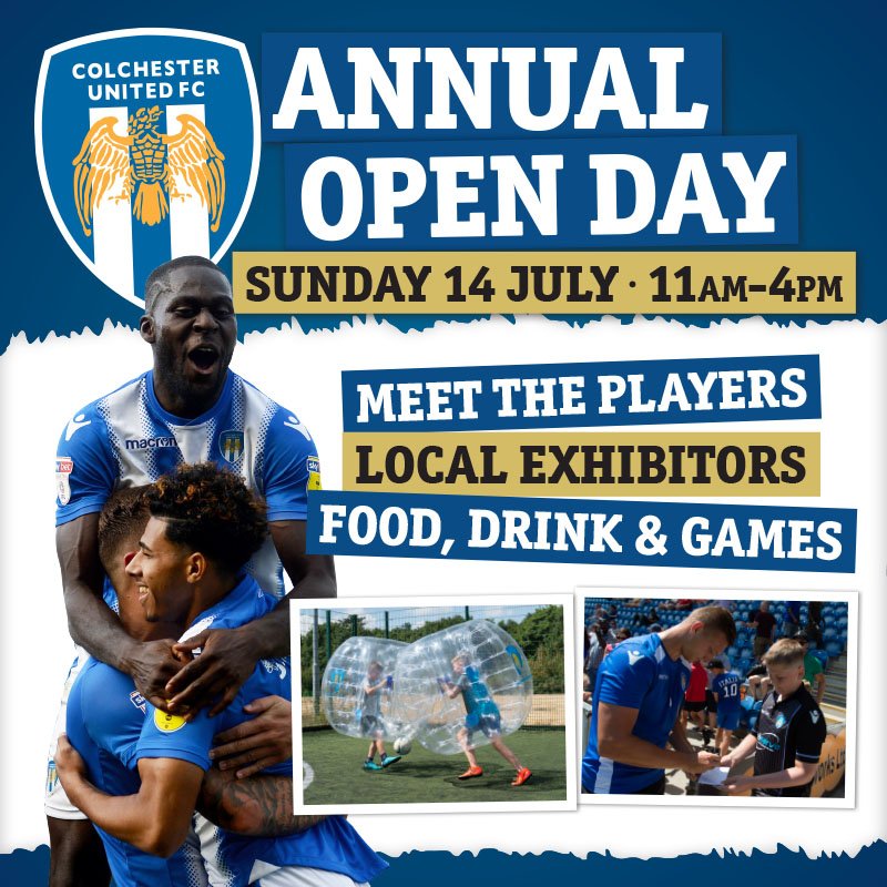 So it's a new look kit for #ColU - and both the home and away designs will catch the eye!

You can get yours at the U's Open Day on Sunday!

#Colchester