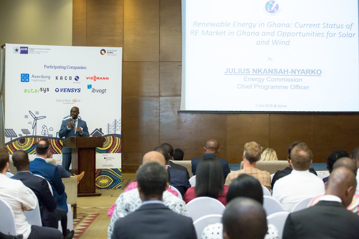 AHKGhana's tweet photo. @AHKGhana with support from the @BMWi_Bund's 'Energy Export Initiative' in collaboration with the @renac_ag hosted 7 German companies on a business trip to explore opportunities in Ghana's RE sector.
#PartnerBeyondGhana #PartnerForEnergy #PartnerWorldwide https://t.co/sw4boNIOGj
