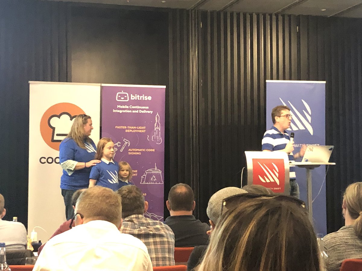 digimarktech's tweet image. In the end, he’s just a regular guy that loves his family! This I can relate to! #HackingWithSwiftLive