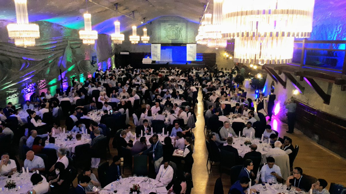 BrunoBelzile's tweet photo. Best research paper award in robotics and mechatronics at the #IFToMM World Congress 2019 and finalist best paper globally in the same category! Also, the gala venue 135 m underground was out of the ordinary, to say the least! @McGill_CIM @McGill_Eng @mcgillu https://t.co/0GvJlI8rYX
