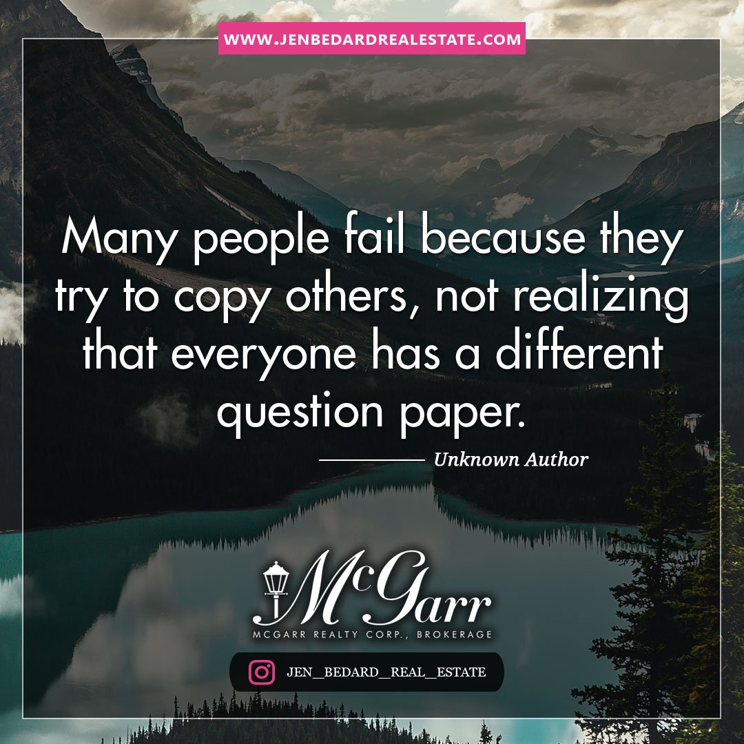 ThinkJenBedard's tweet photo. #motivationalmonday #inspirationalquotes #selfemployed #entrepreneur #realtor#niagararealtor #realestateniagara #realestateagent #realestate #realestatelife#realtorlife #personaldevelopment #niagaralife #mcgarrrealty https://t.co/Epzx1QQkzH