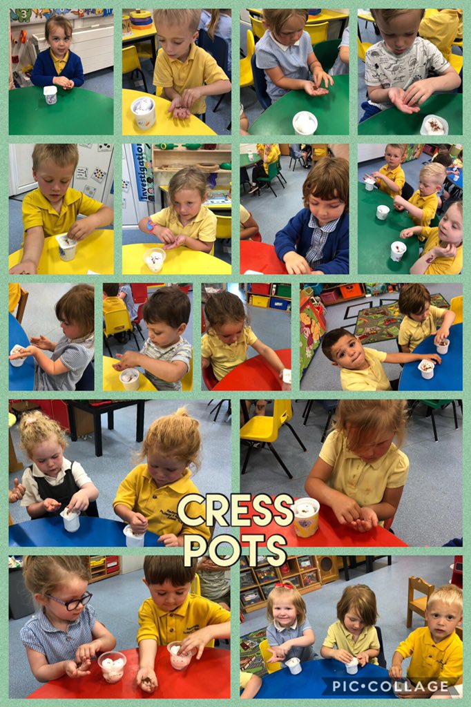 Afternoon Nursery have been busy planting their cress seeds in their pots they designed today. This is one of the things we’ll be selling in our entrepreneurial afternoon on Friday. Look out for our advert coming soon! #EnterprisingElen