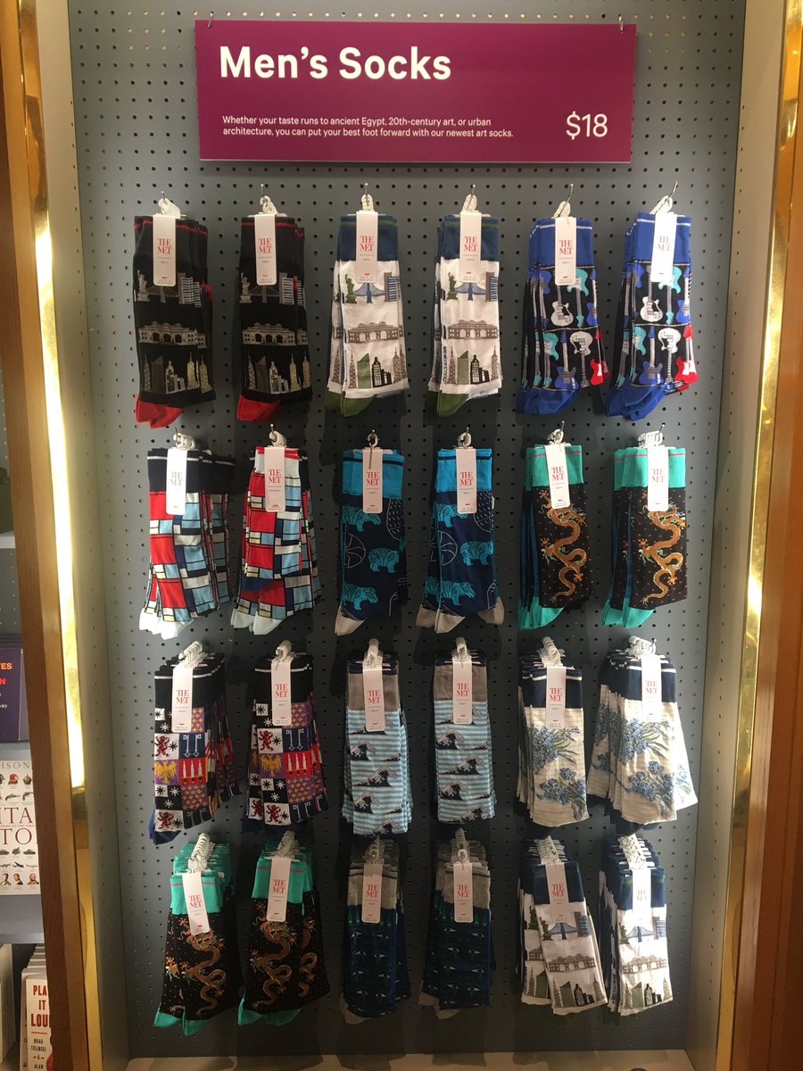 bernarddonoghue's tweet photo. I’m @metmuseum and it is a wonder to behold @StuartHobley #museumsocks . Also has good art. https://t.co/snnUGLa4ga