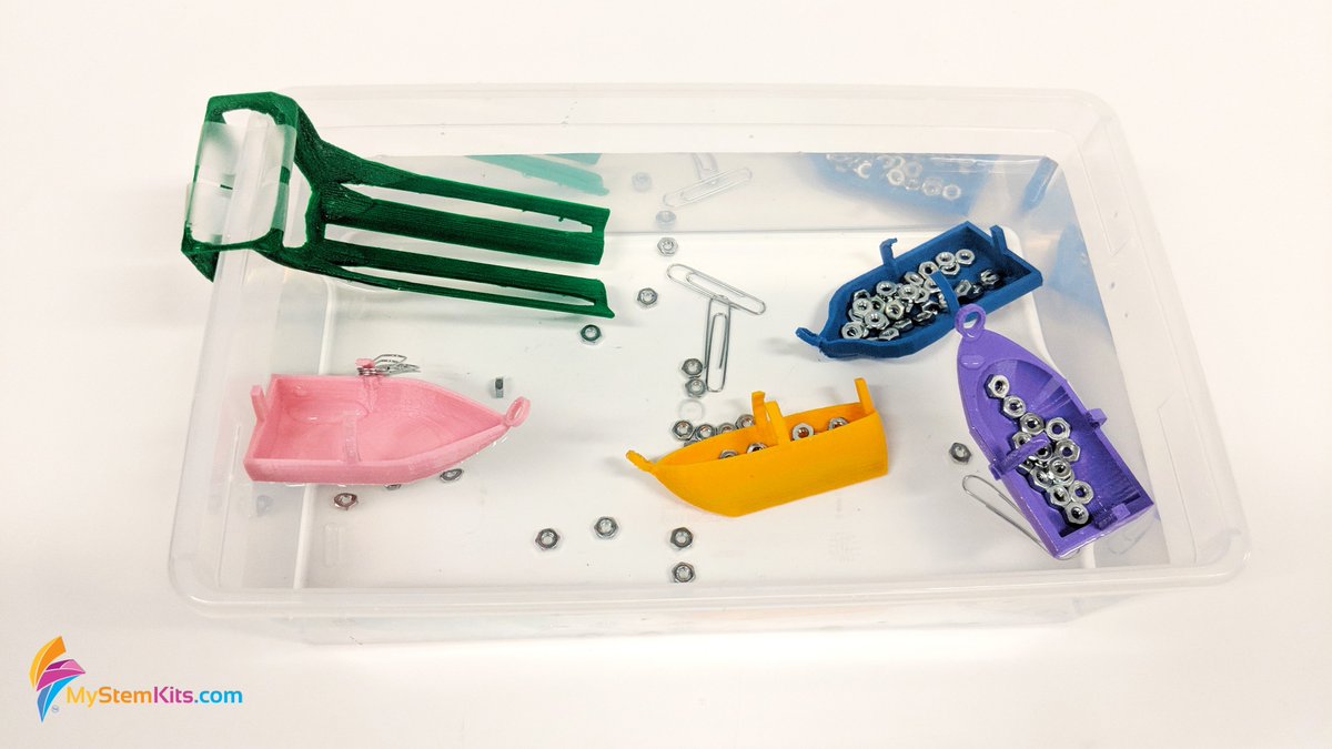 mimioSTEM's tweet photo. Looking for a fun #STEAM activity and #design challenge? Try our https://t.co/4pHToRJulN Boats Kit where students test four different boat designs and evaluate on a variety of criteria to choose the best design. Then, design a #boat & #3Dprint right in the classroom! #3DSTEM https://t.co/otBIvEkHO5