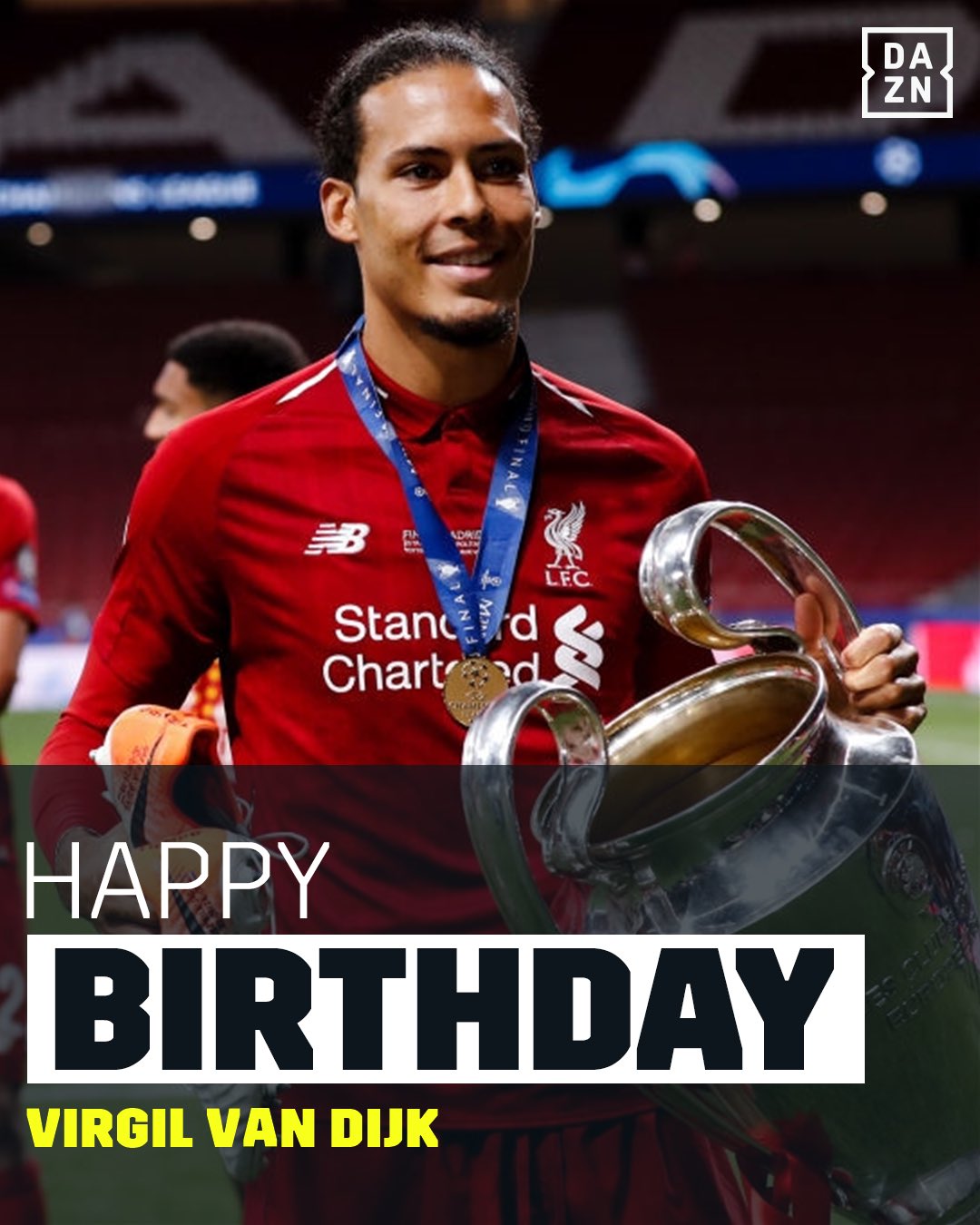 Happy 28th Birthday to Virgil Van Dijk!  