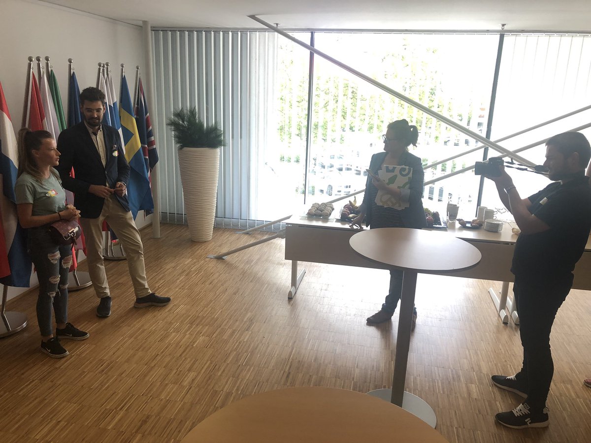 EusairPoint's tweet photo. @EusairPoint @SVRK_RS interviewing students of #CEEPUS #GeoRegNet summer school,organised by @FFLjubljana in @EKvSloveniji,for the material to be published ๐ ๐๐คซ๐secret! ๐ https://t.co/OmOostuUSt
