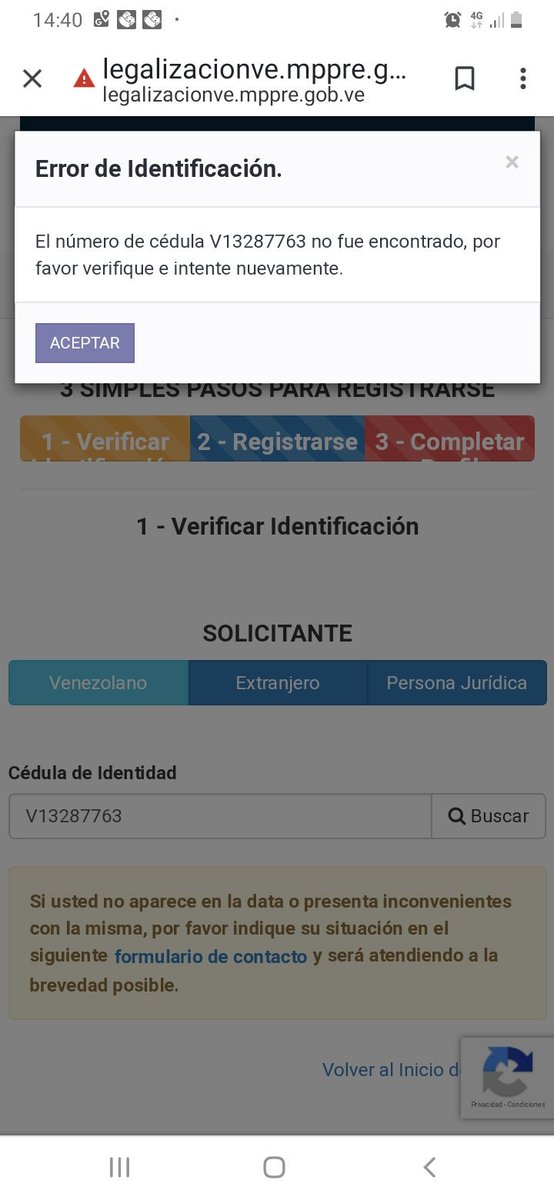elkaiser323's tweet photo. @LegalizacionVE por favor aun sin poder acceder https://t.co/6B21Jt9BJ7