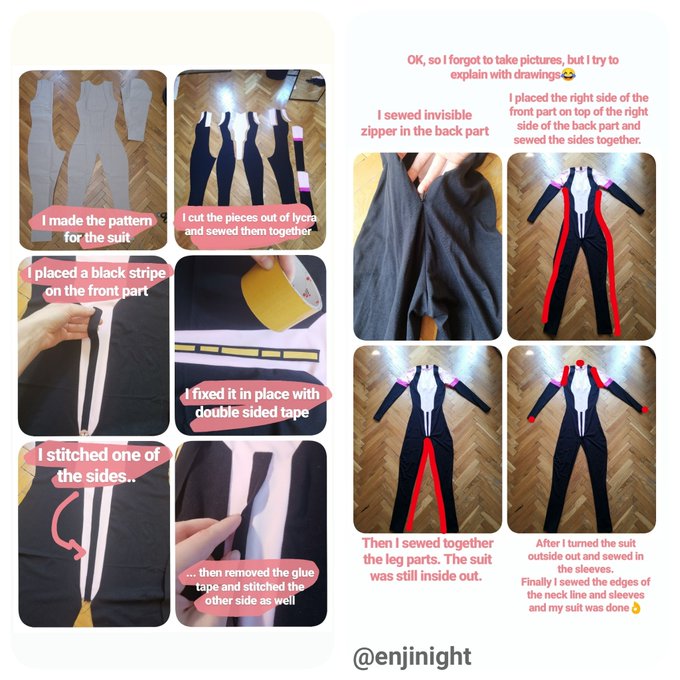 Here is the rest of the tutorial for my Uraraka cosplay ❤️😊 https://t.co/y4kdgu8arM