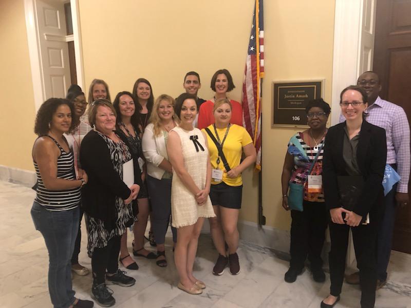 SCHA_MI's tweet photo. Our advocates from Michigan spent the last two days meeting with representives in DC, including @SenStabenow. We are lucky to have such great supporters working to make sure our students are healthy and happy! #sbhc19 https://t.co/GSihm4DfhB
