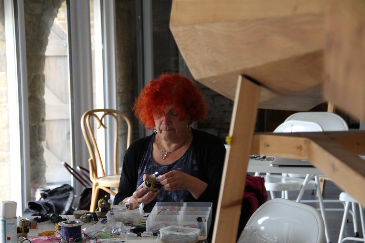 Thanks to everyone who came along to Owl Project's workshop today making sounds and robots from wood, words and electronics. Join us for the exhibition launch tomorrow night fermynwoods.org/algorithm-in-t…