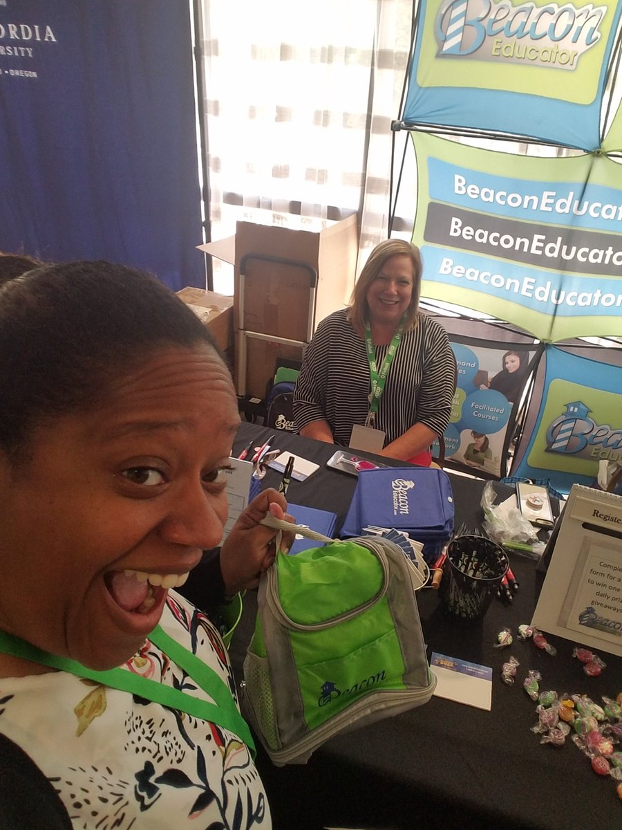 NBAddison07's tweet photo. I won! I won! Thanks @BeaconEducator for all the goodies! #ILCsDallasISD #ASCDCTE #ASCD2019 https://t.co/kbN7iCR09t