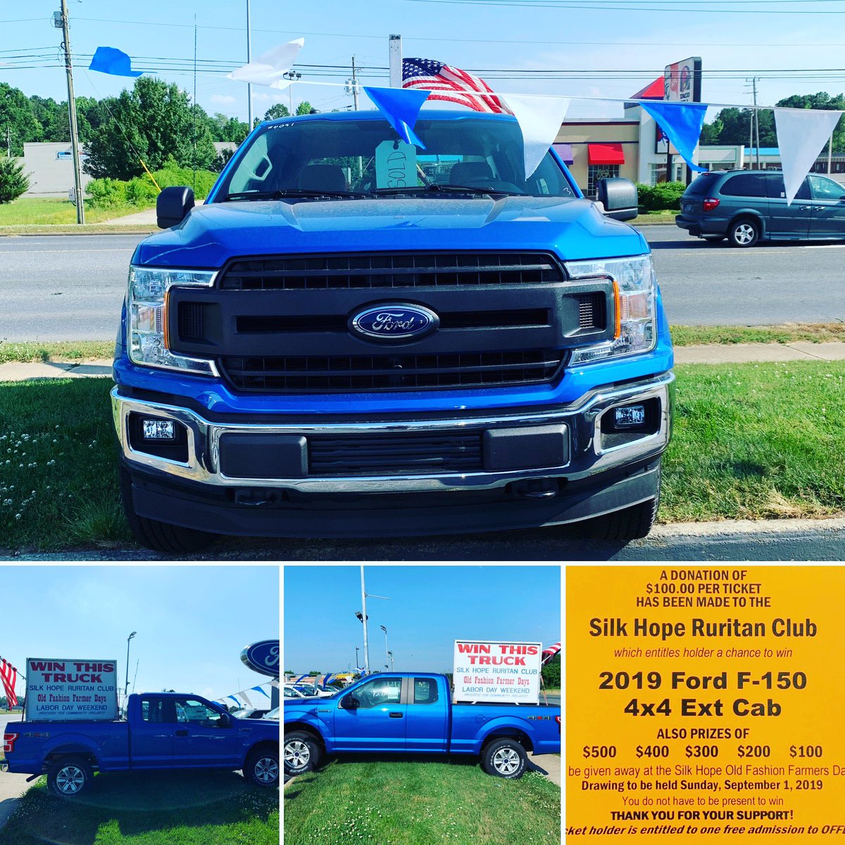 SHRuritans's tweet photo. Win this truck!! Ask any Silk Hope Ruritan member for tickets!! #tickets #raffle #shruritans #wetakecards https://t.co/G4h87vgoCw