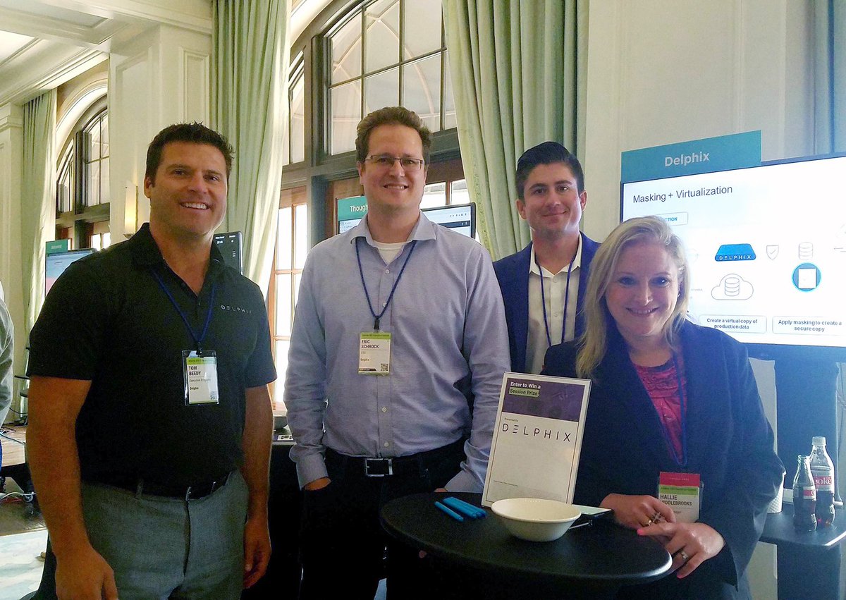 Delphix's tweet image. Another fantastic event at today's @Evanta #CDO Executive Summit in Atlanta! Our CTO @ericschrock enjoyed moderating the boardroom session w/leaders at @InterConHotels @honeywell on accelerating & securing data flow to drive enterprise initiatives. @TomBeedy
#LetDataFlow🌊